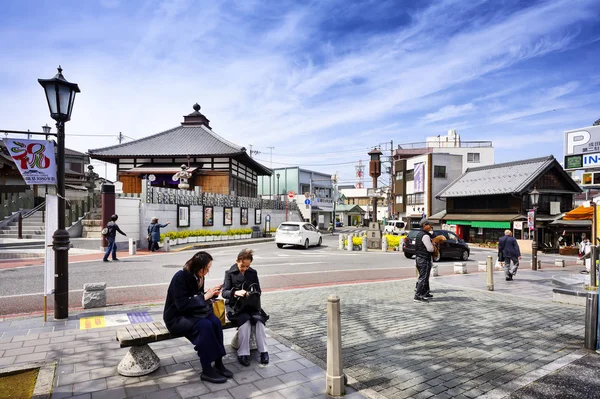 Chiba Japonsko Března 2018 Hanazakicho Zóna Populární Turistů Chodit Naritasan — Stock fotografie