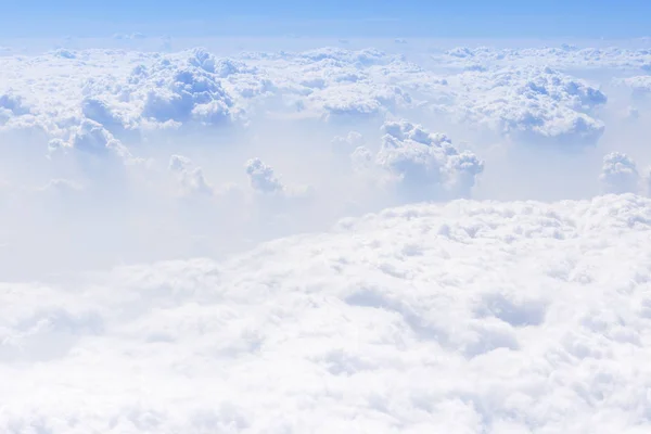 Cloudscape Blauwe Hemel Vliegen Hoog Versie — Stockfoto