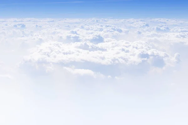 Cloudscape Céu Azul Voar Versão Alta — Fotografia de Stock