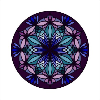 Güzel vektör mandala çiçek. Dekoratif yuvarlak çiçek nesne.