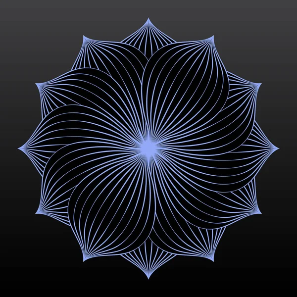 Ilustrasi Vektor Abstrak Elemen Lingkaran Geometris - Stok Vektor