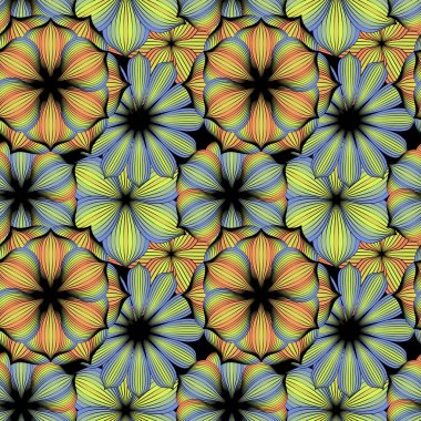 Renkli vektör Seamless modeli. Geometrik daire öğesi.