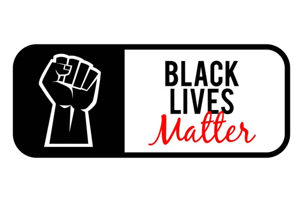 Black Lives Matter Protest Banner — Stockový vektor