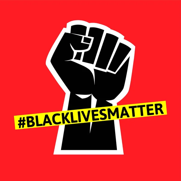 Black Lives Matter Protest Banner — Stockový vektor