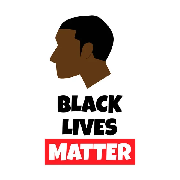 Black Lives Matter Pancarta Protesta — Vector de stock