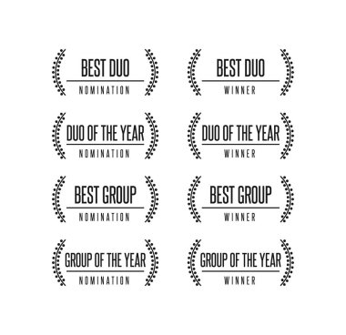 Müzik Ödülü adaylığı kazanan vektör çizim