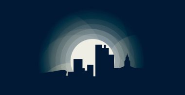 Güney Afrika Cape Town manzarası vektör çizim