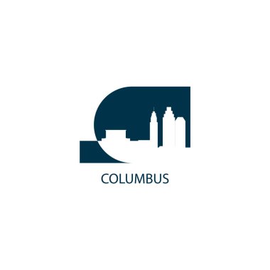 Columbus şehir manzarası vektör çizim