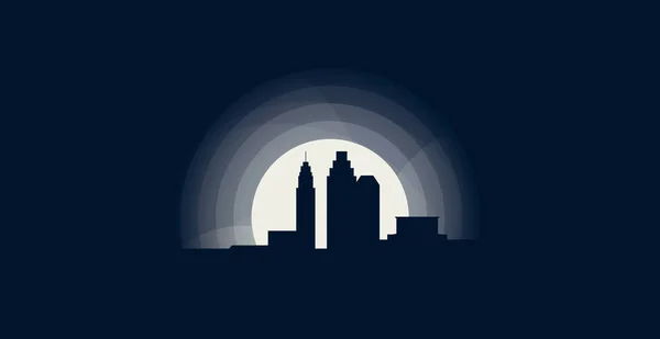 Columbus city skyline vector illustration