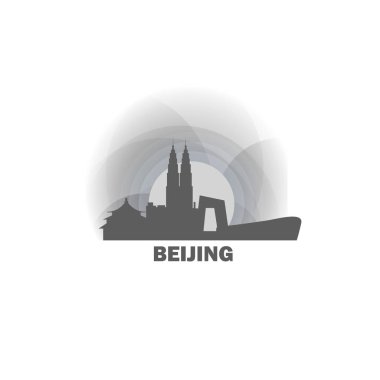 Çin Pekin manzarası şekli vektör çizim