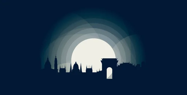 Hungría Budapest vector skyline ilustración — Vector de stock