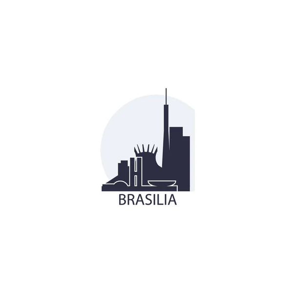Бразиліа skyline Векторні ілюстрації — стоковий вектор