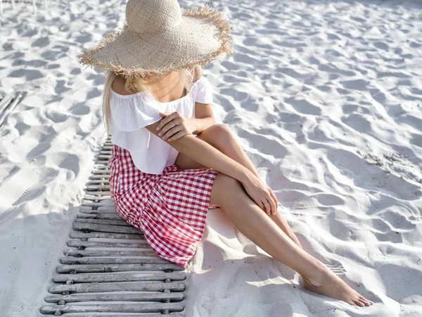 Charming beach girl.