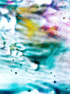 Mavi sarı renklerde soyut akrilik arkaplan.