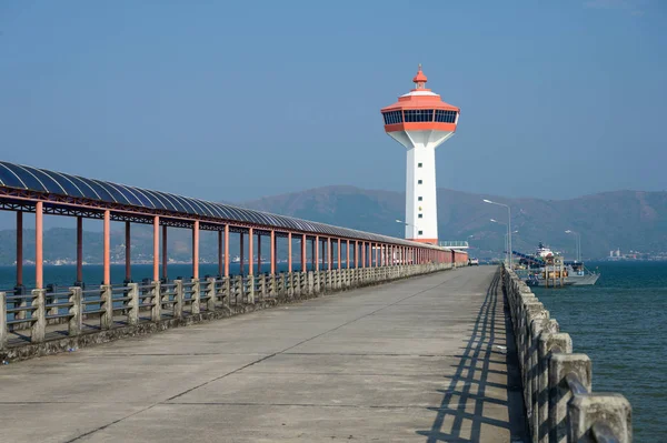 Lighthouse custom and immigration office at border to Myanmar, Ranong, Thailand.