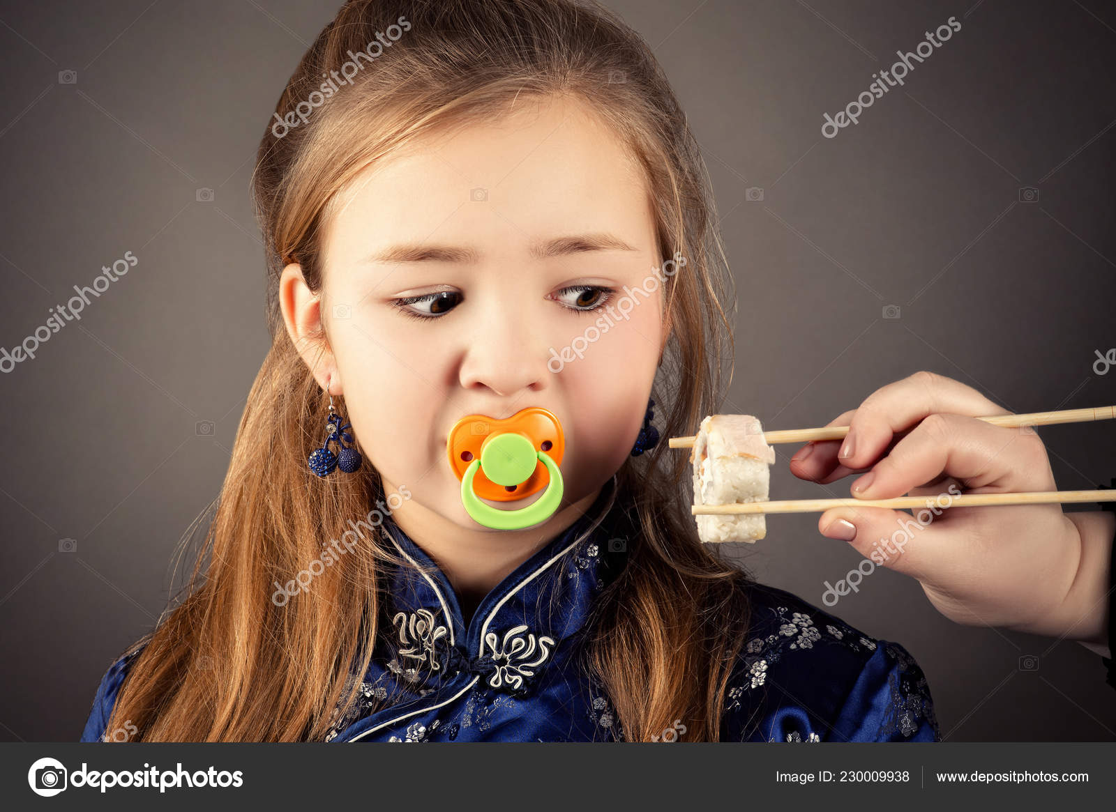 pacifier in mouth