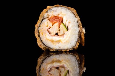 güzel lezzetli sıcak suşi rulo tatlı 