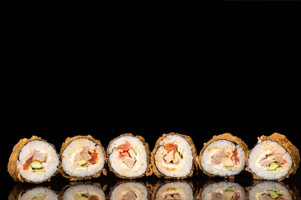 反射でホット 巻き寿司 — ストック写真