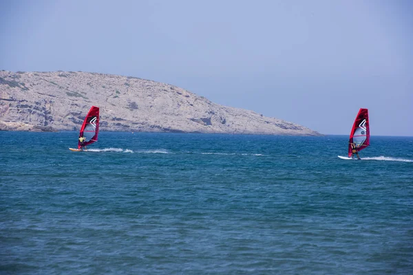 deniz, dağlar, kayalar, su, plaj, yaz, Güneş, freestyle, yelken, gemi, sörfçü