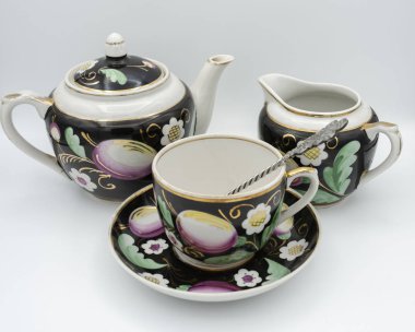 çay, bardak, çaydanlık, tabaklar, şeker kase, içecek çay, mantar enfeksiyonu, çay gereçleri, kaşık,