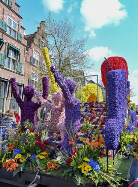 Park, çiçekler, Hollanda, laleler, güzel, çiçekli, kırmızı, sarı