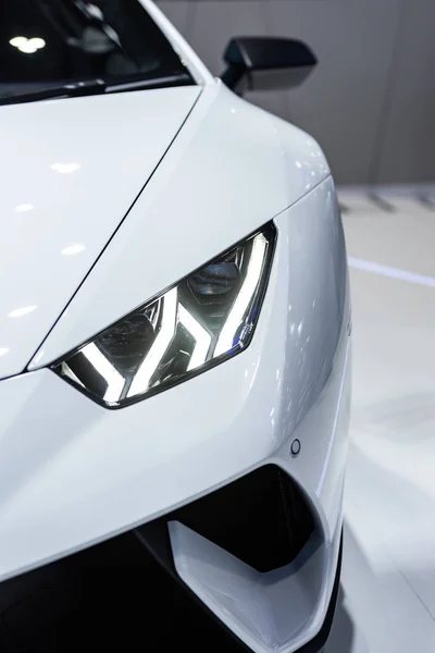 Bangkok - 28 Kasım: Lamborghini Huracan Performante ekranda Tayland Uluslararası Motor Expo 2018 28 Kasım 2018 üzerinde Bangkok, Tayland, Far.