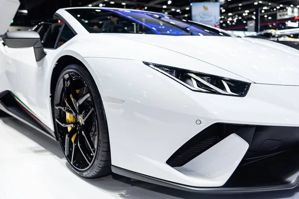 Μπανγκόκ Νοεμβρίου Lamborghini Huracan Μέγιστη Απόδοση Στην Οθόνη Στο Ταϊλάνδη — Φωτογραφία Αρχείου