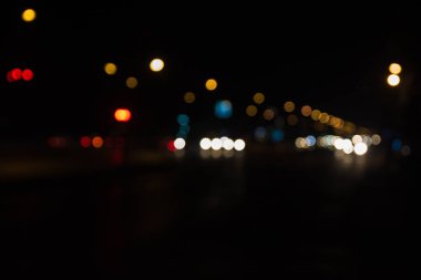 mavi ışıklar etkisi güzel yol şehir