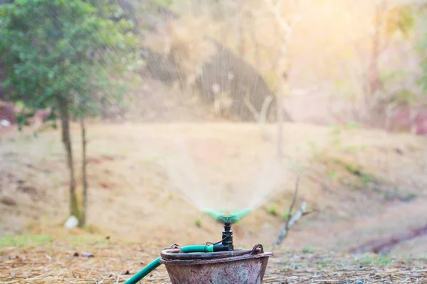 Sprinkler Automatic Watering Color Effect — Stock Photo, Image