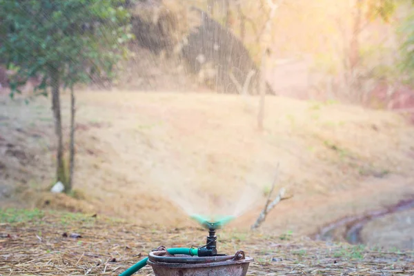 Sprinkler För Automatisk Vattning Färgeffekt — Stockfoto