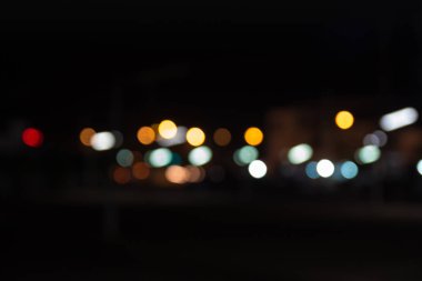 mavi ışıklar etkisi güzel yol şehir