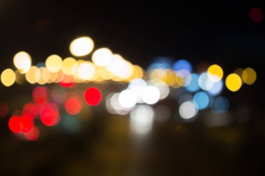 mavi ışıklar etkisi güzel yol şehir