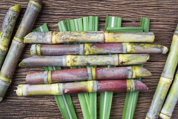 Close Sugarcane Wood Background Close — Stock Photo, Image