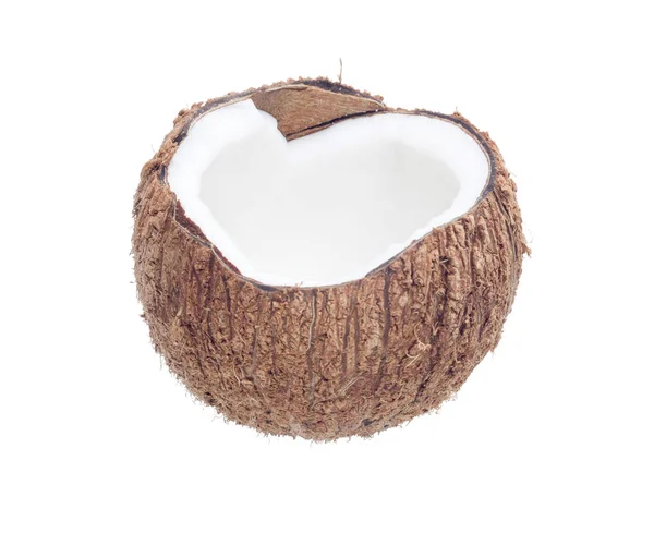 在加里背景修剪路径上隔离的椰子 — 图库照片