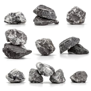 taşlar üzerinde beyaz background.close kadar izole topluluğu