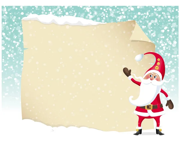 Mektup merry christmas illüstrasyon santa claus, illüstrasyon