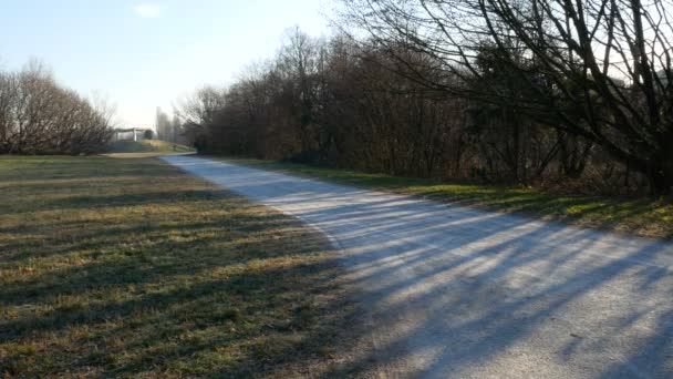 Ścieżki Parku Parco Nord Park Utworzony Przemysłowej Dzielnicy Północnej Części — Wideo stockowe