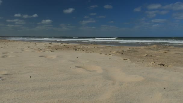 Hermosa Playa Frente Océano Atlántico Costa Uruguay — Vídeos de Stock