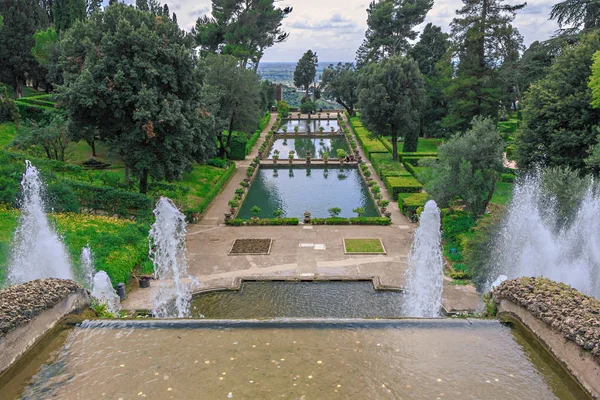 Villa dEste, Piazza Trento, Tivoli, Roma, Italia . — Foto Stock