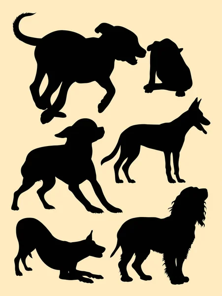Σιλουέτα Του Σκύλου Καλή Χρήση Συμβόλου Λογότυπου Εικονίδιο Web Μασκότ — Διανυσματικό Αρχείο