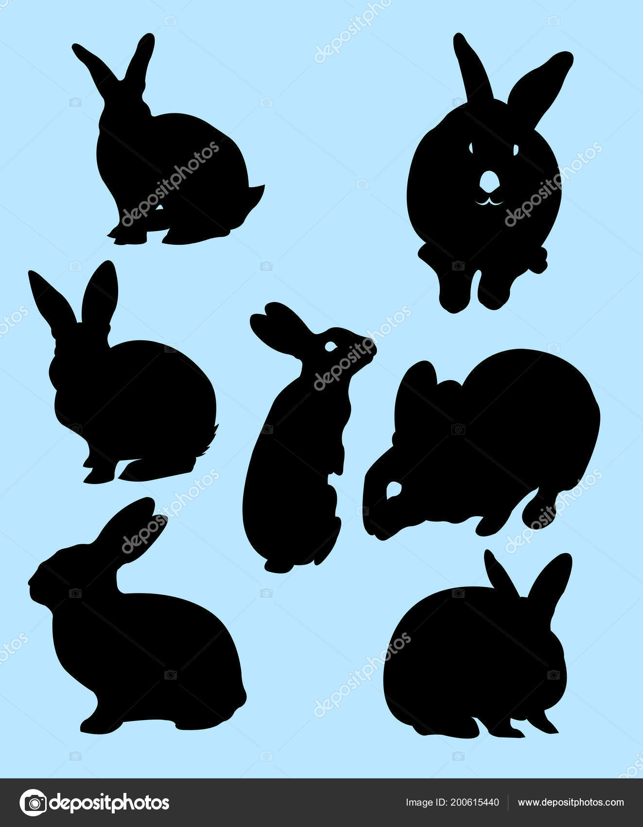 ウサギのシルエット シンボル Web アイコン マスコット または任意のデザインの良い使用 ストックベクター C Fennywiryani Gmail Com