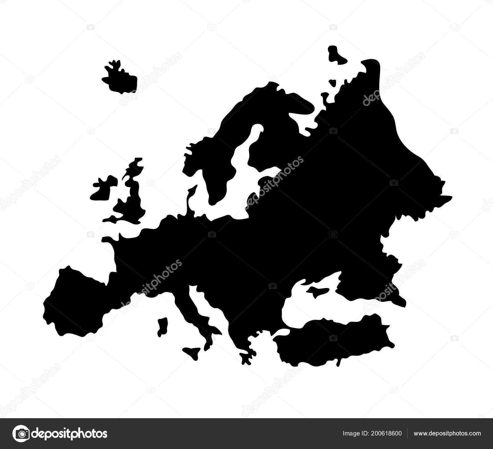 Map Europe Good Use Symbol Logo Web Icon Mascot Sign — Stock Vector