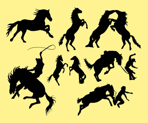 Silhueta Cavalo Bom Uso Para Símbolo Logotipo Ícone Web Mascote —  Vetores de Stock