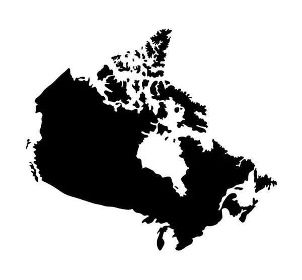 캐나다의 지도입니다 아이콘 마스코트 당신이 원하는 디자인 — 스톡 벡터