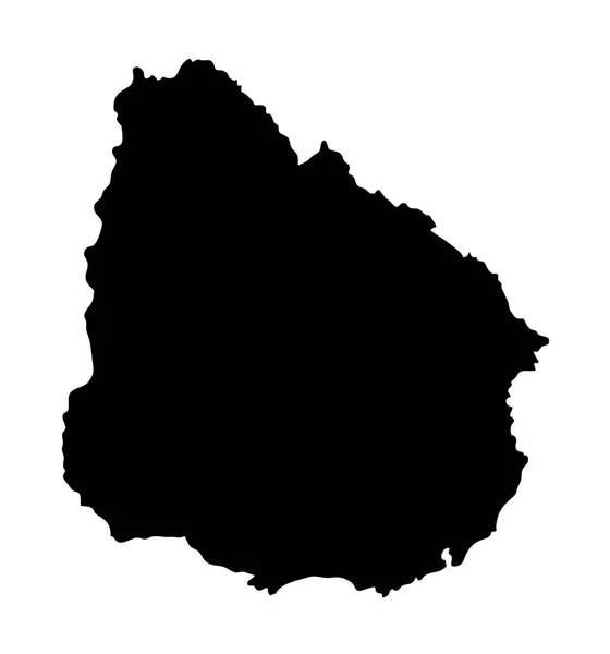 Карта Уругвая Хорошее Использование Символа Логотипа Веб Значка Талисмана Вывески — стоковый вектор