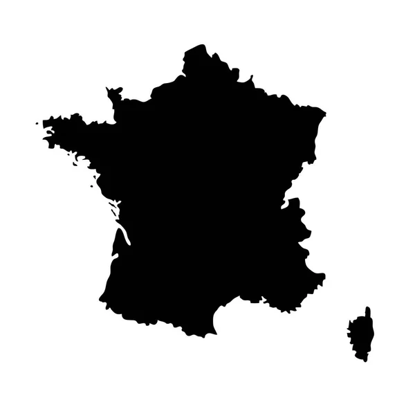 Mappa Della Francia Buon Uso Simbolo Logo Icona Web Mascotte — Vettoriale Stock