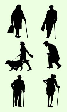 İnsanlar yürüyen siluet. Sembol, logo, web simgesi, maskot, işaret veya herhangi bir tasarım için iyi kullanmak istiyorum.
