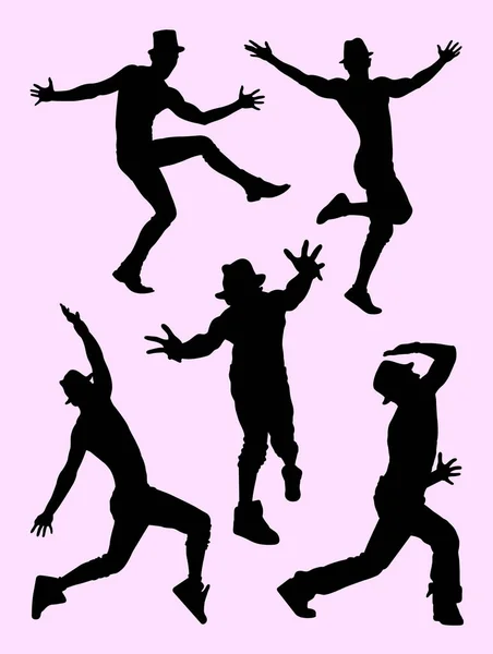 Silhouette Danseuse Séduisante Bon Usage Pour Symbole Logo Icône Web — Image vectorielle