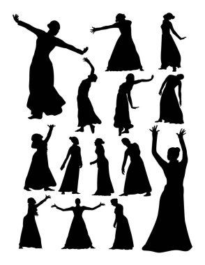 Opera ve tiyatro siluet. Sembol, logo, web simgesi, maskot, işaret veya herhangi bir tasarım için iyi kullanmak istiyorum.