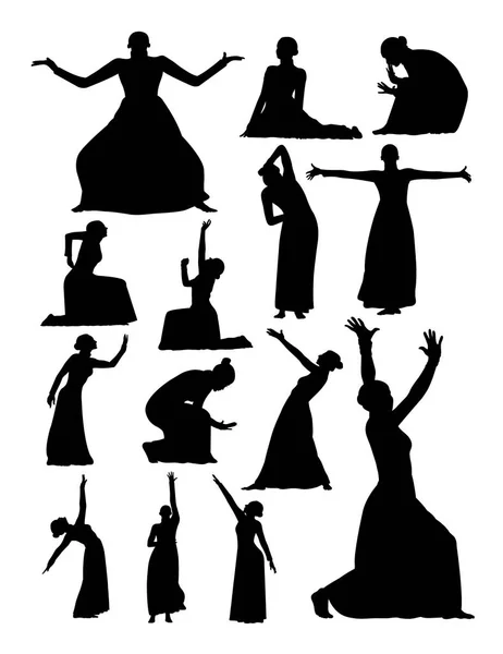 Theater Opera Silhouette Good Use Symbol Logo Web Icon Mascot — Stock Vector